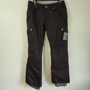 BURTON Cool Flavors DryRide Black Ski Snowboard Cargo Pants Womens X-Small